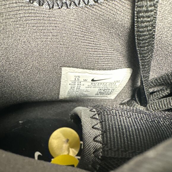 Nike Alpha Menace Pro 2 WD P Football Cleats Black Shoes BV3951-001 Mens 15 Wide - Picture 6 of 6